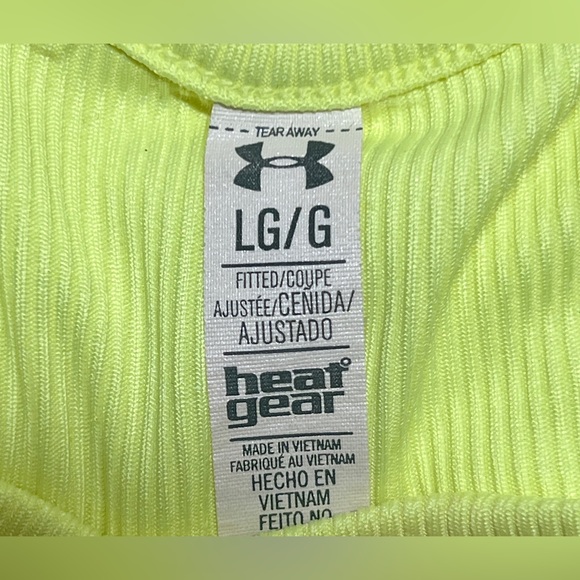 Under Armour Women’s Mesh Insert Racerback Neon Green Tank! So Vibrant! - Picture 4 of 4